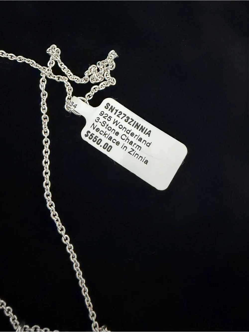 IPPOLITA Sterling Silver Wonderland 3-Stone Charm Necklace NWT Authentic